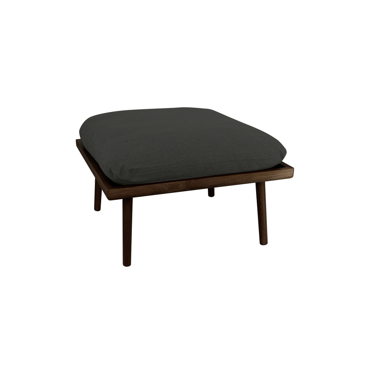 Lounge Around Shuffle Pouffe: Dark Oak +  Shadow
