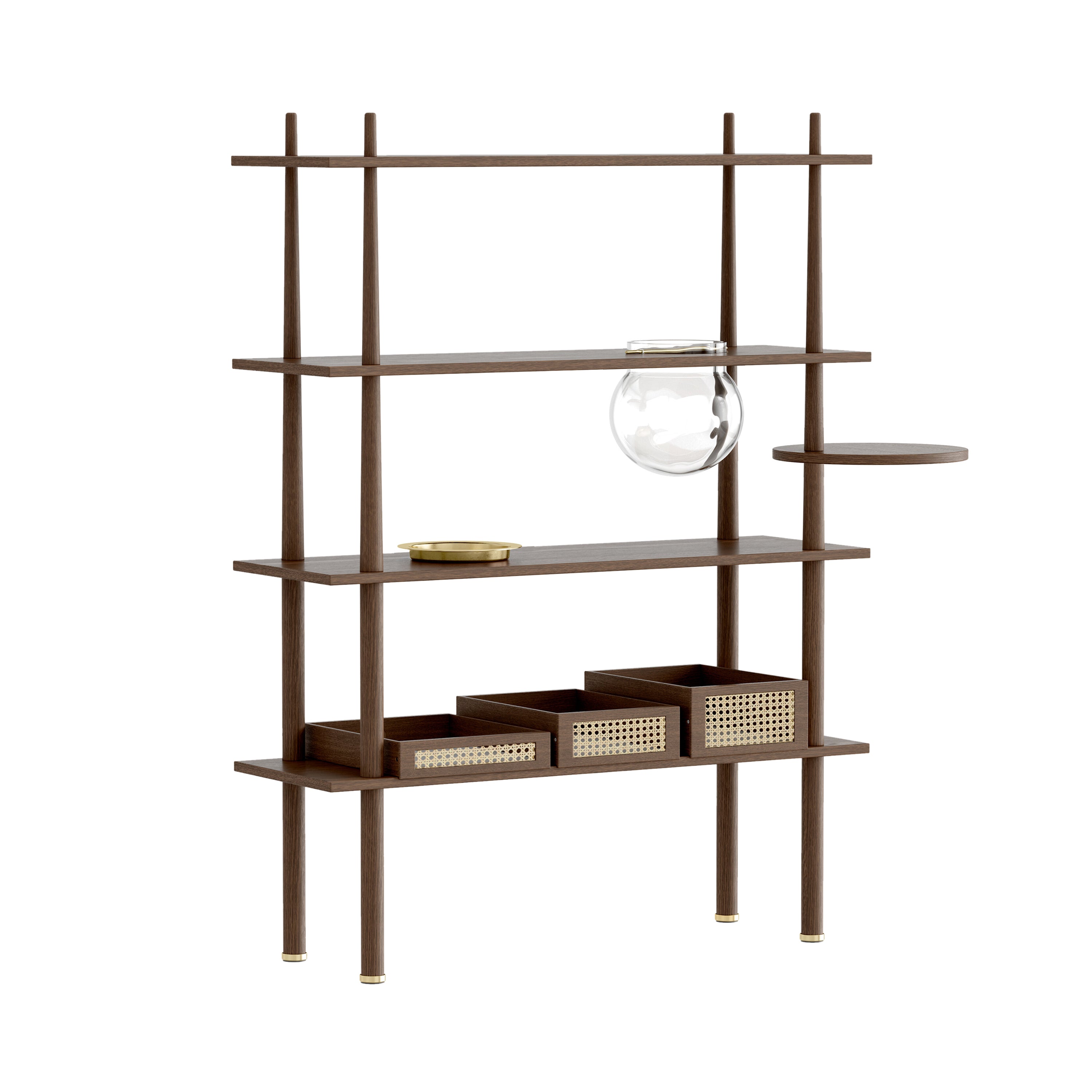 Stories Shelving: Dark Oak + Included