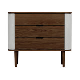 Treasures Dresser: Upholstered + Dark Oak + Sterling