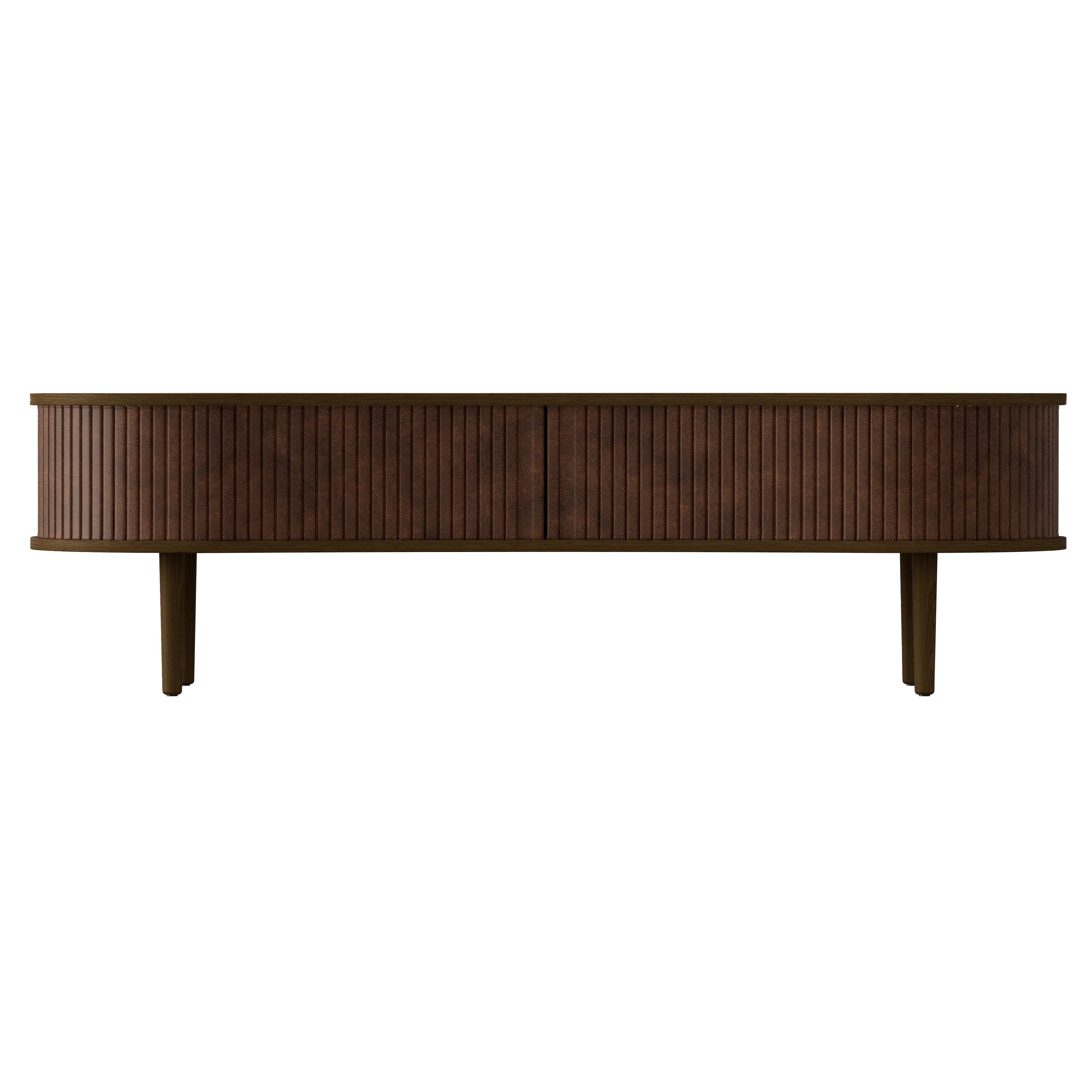 Audacious TV Bench: Dark Oak + Without Cushion + Hazelnut