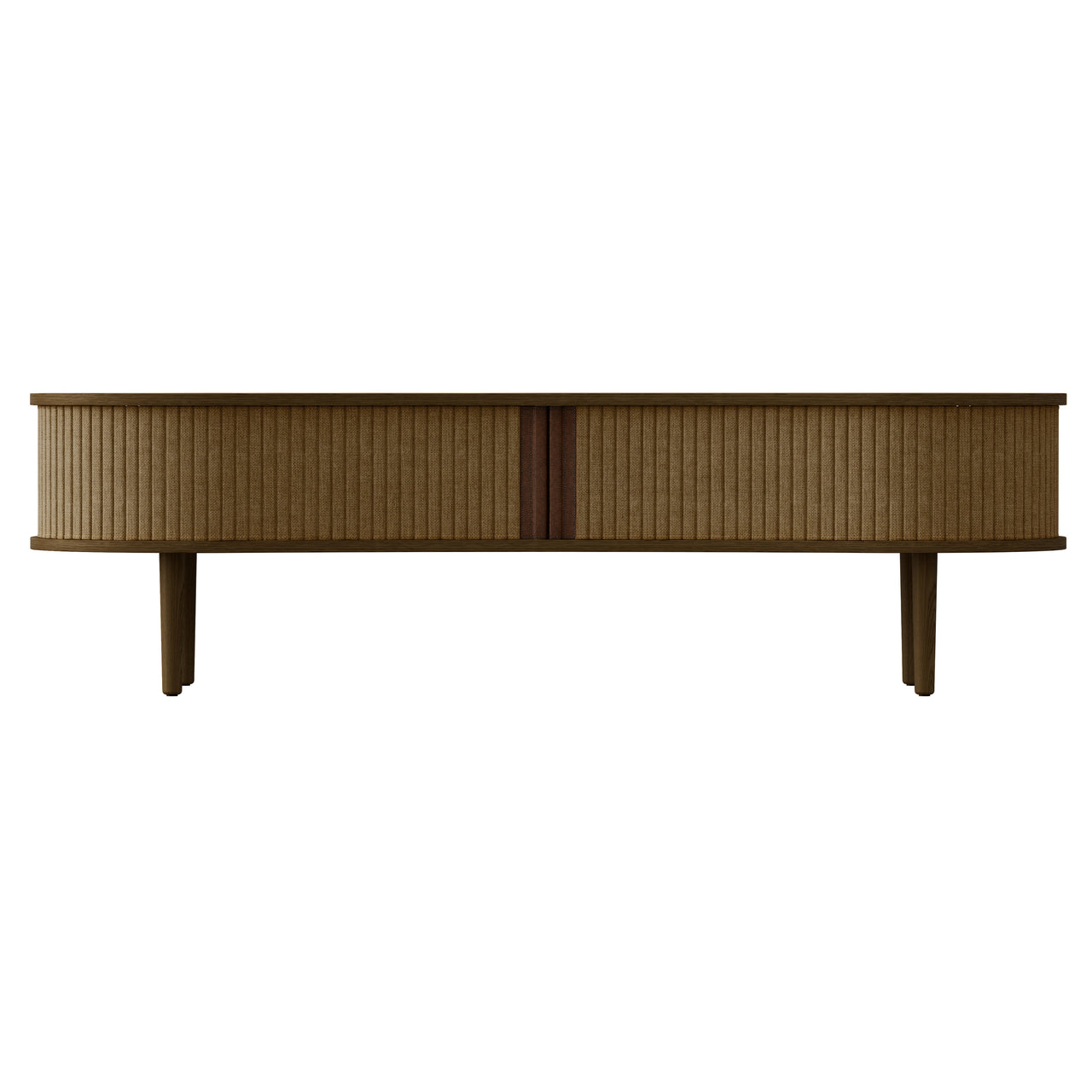 Audacious TV Bench: Dark Oak + Without Cushion + Sugar Brown