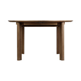 Comfort Circle Dining Table with Extension: Smooth + Oak