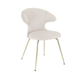 Time Flies Dining Chair: Brass + Teddy White