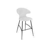 Time Flies Bar Stool: black + teddy white