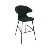 Time Flies Bar Stool: Black + Calm Seas