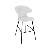 Time Flies Bar Stool: Black + Sterling