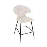 Time Flies Counter Stool: Black + White Sands