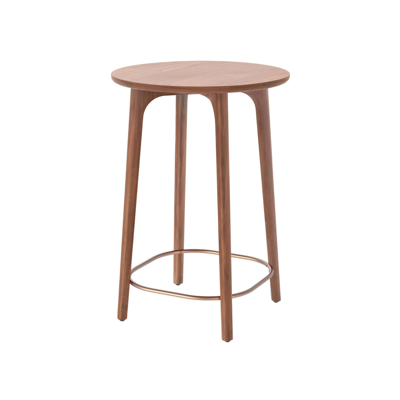 Utility Cafe Bar + Counter Table: Natural Walnut