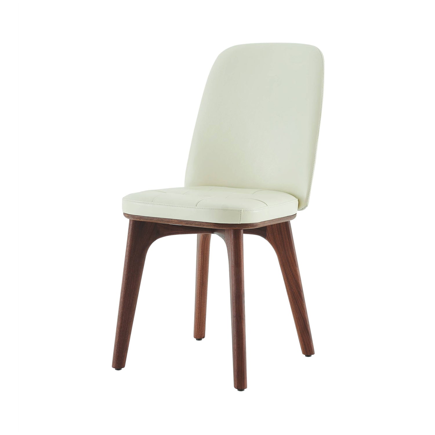 Utility Highback Dining Chair: Natural Walnut