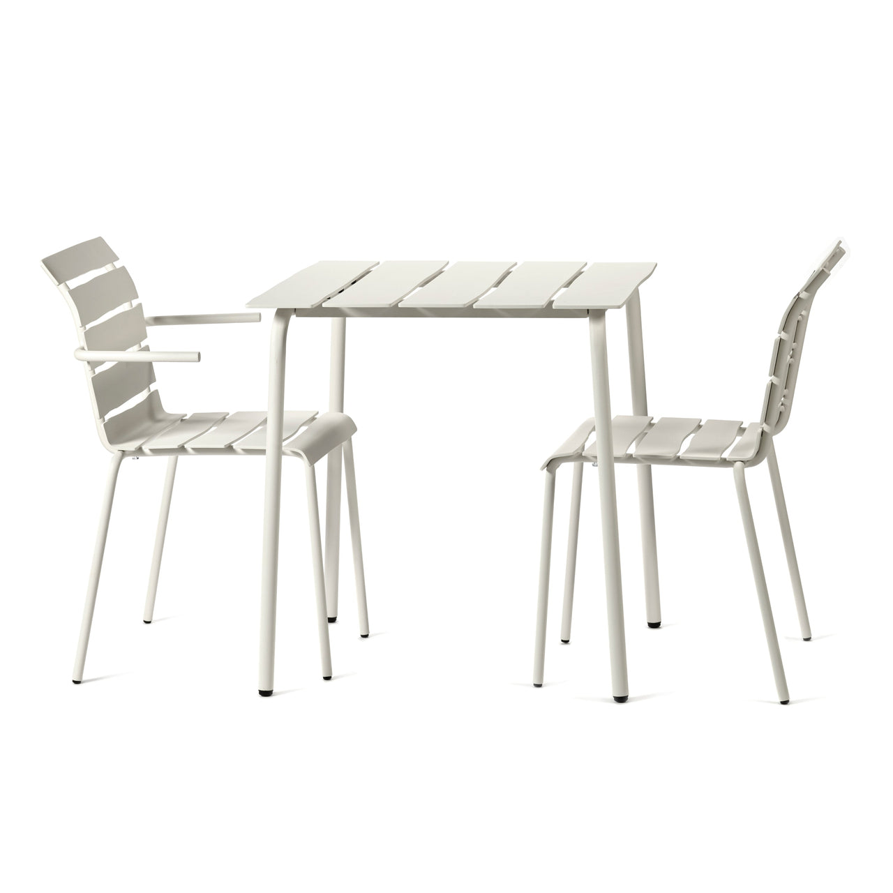Aligned Outdoor Dining Table