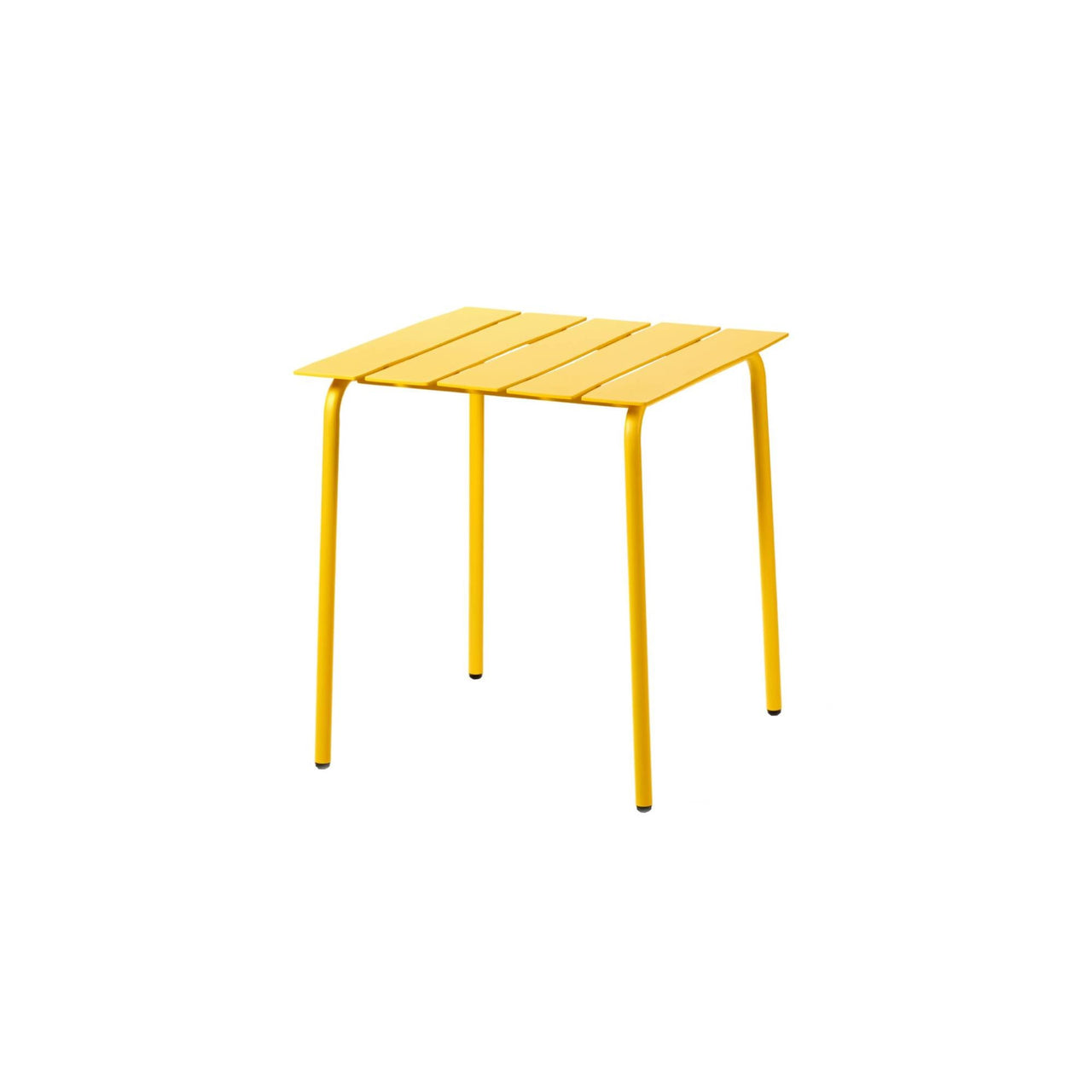 Aligned Outdoor Dining Table: Square + Yellow