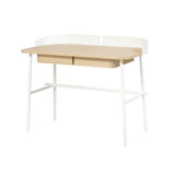 Victor Desk: Natural Oak + White