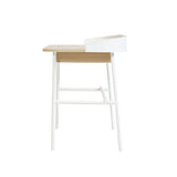 Victor Desk: Natural Oak + White