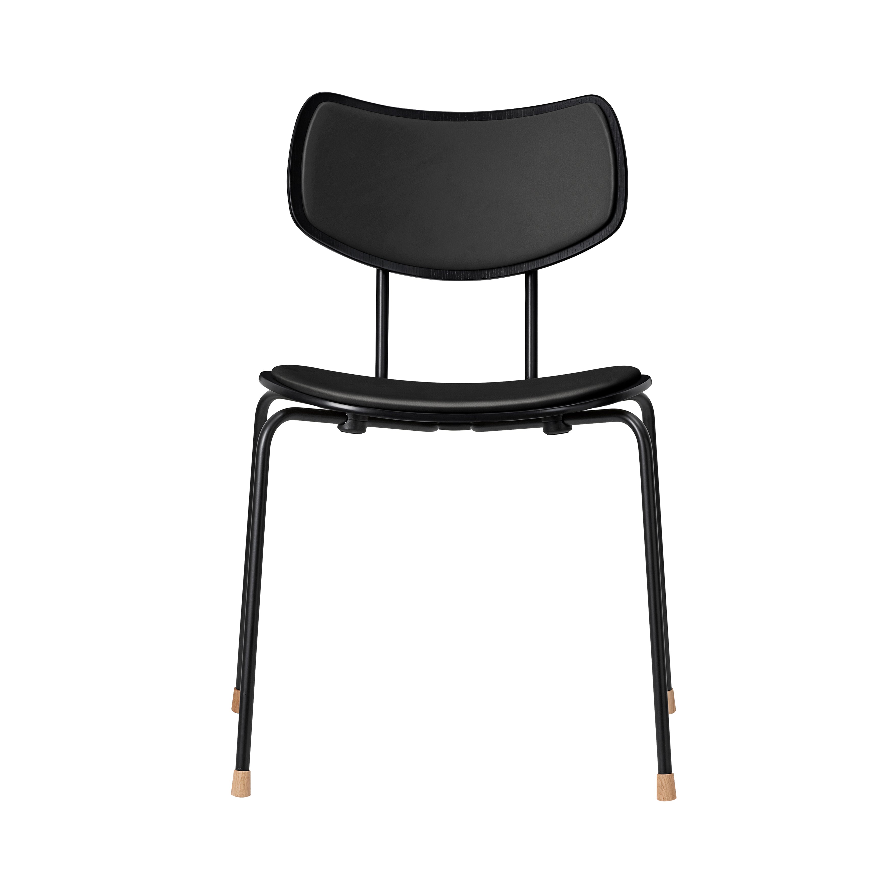 VLA26P Stacking Vega Chair: Black Oak