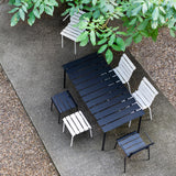 Aligned Outdoor Dining Table