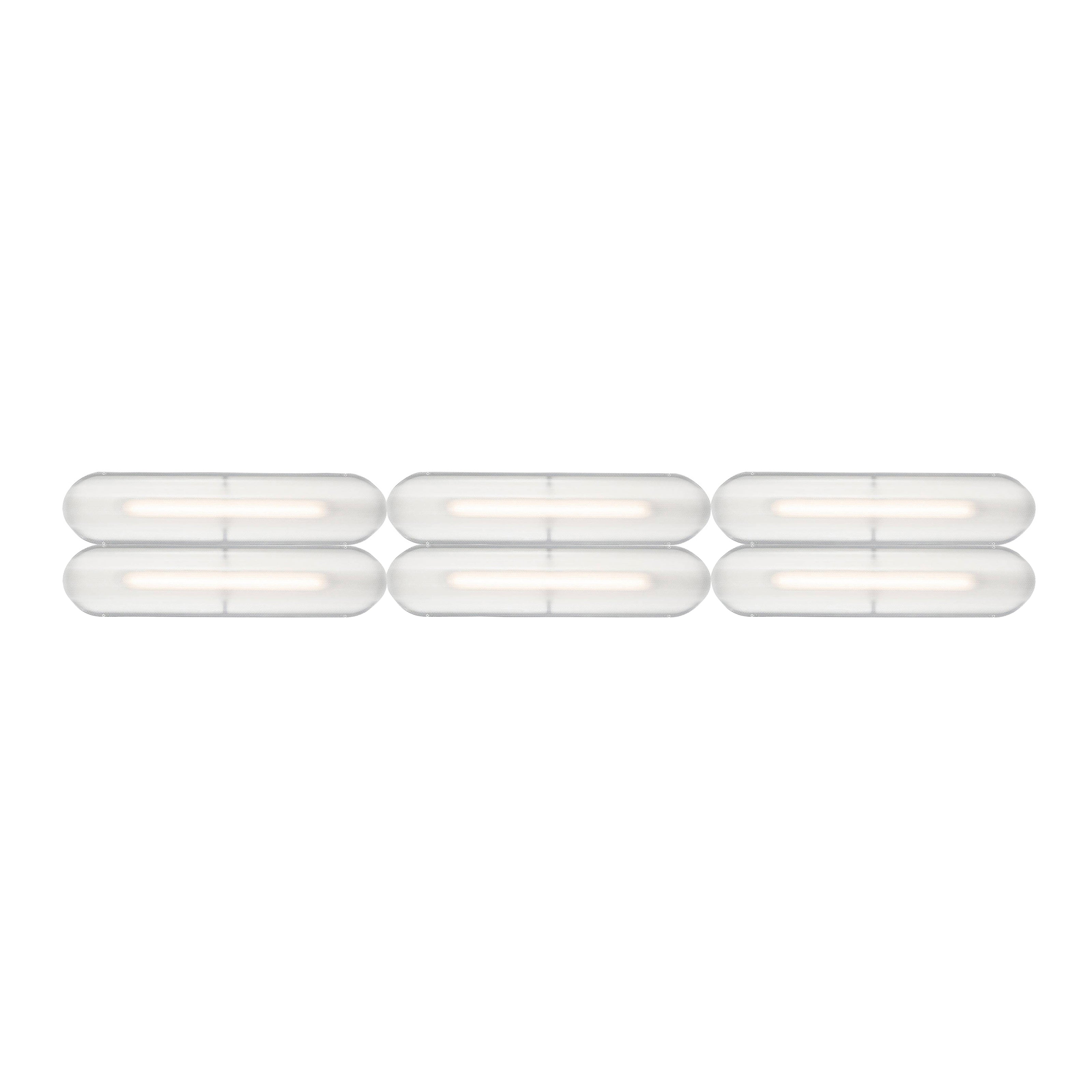 Vale System Ceiling/Wall Light: Horizontal + Side-to-End + Anthracite + Vale 6 - SE1
