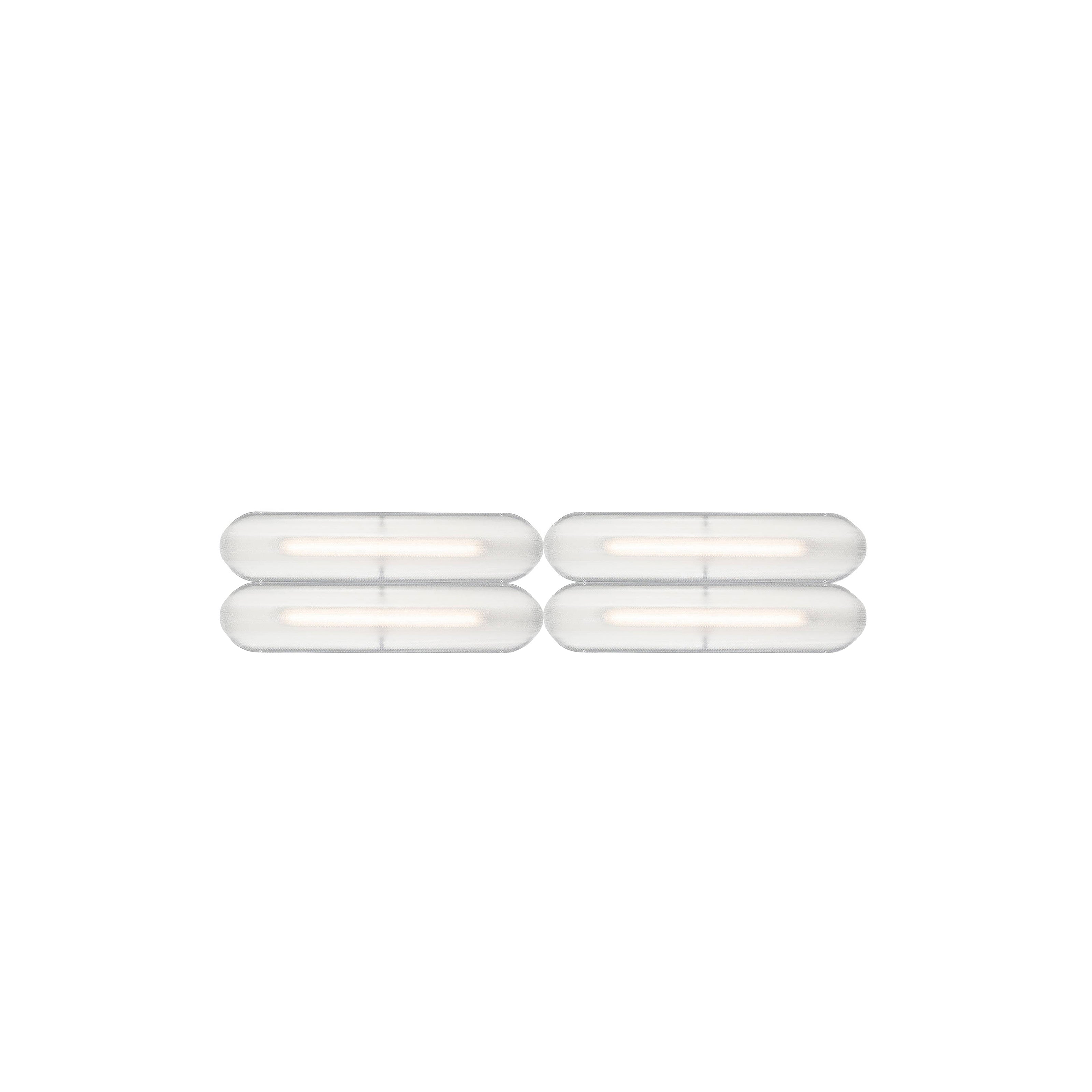 Vale System Ceiling/Wall Light: Horizontal + Side-to-End + Anthracite + Vale 4 SE