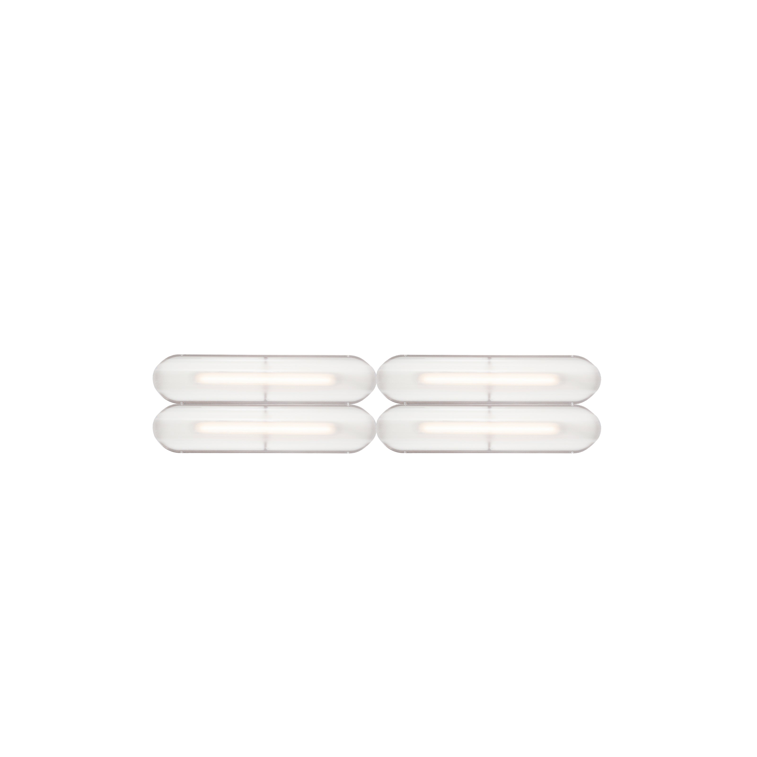 Vale System Ceiling/Wall Light: Horizontal + Side-to-End + Rust + Vale 4 SE