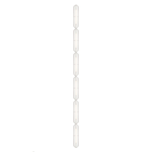 Vale System Ceiling/Wall Light: Vertical + End-to-End + Vale 6 + Rust