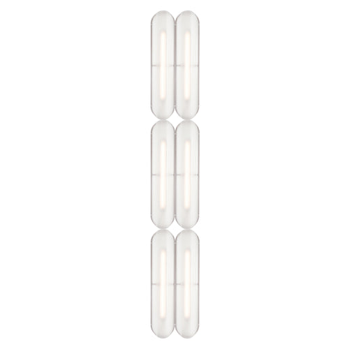 Vale System Ceiling/Wall Light: Vertical + Side-to-End + Rust + Vale 6