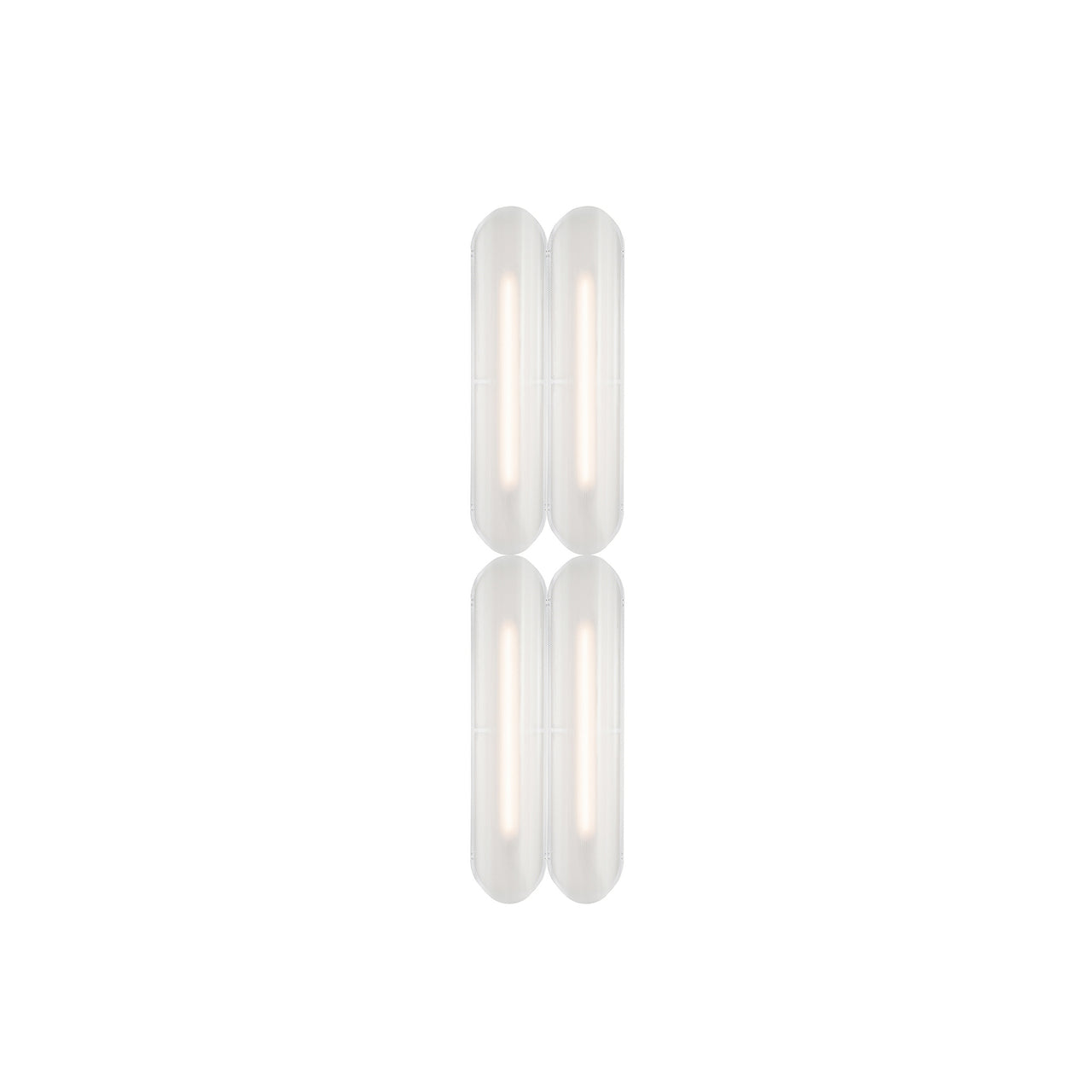 Vale System Ceiling/Wall Light: Vertical + Side-to-End + Silica + Vale 4