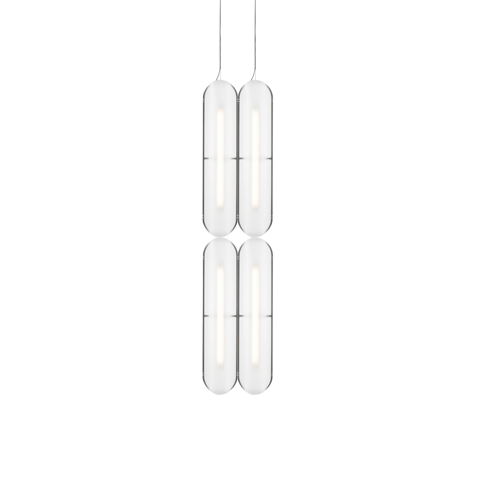 Vale System Pendant Light: Vertical + Side-to-End + Anthracite + Vale 4- SE