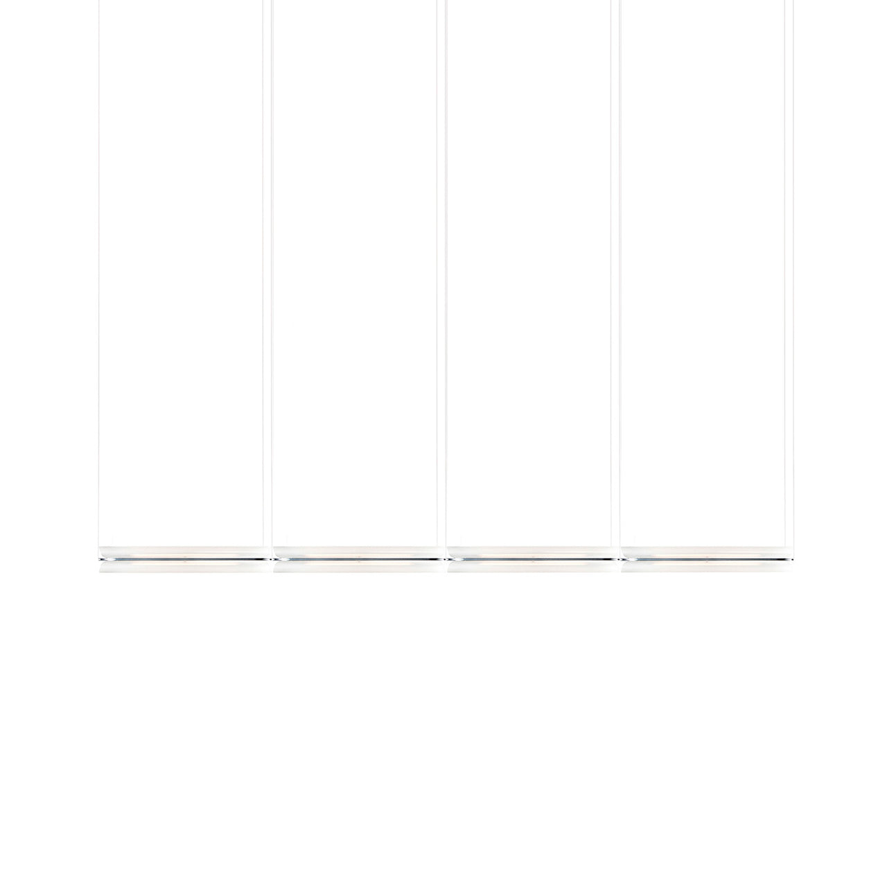 Vale System X-Axis Pendant Light: Horizontal + End-to-End + Vale 4 + Anthracite