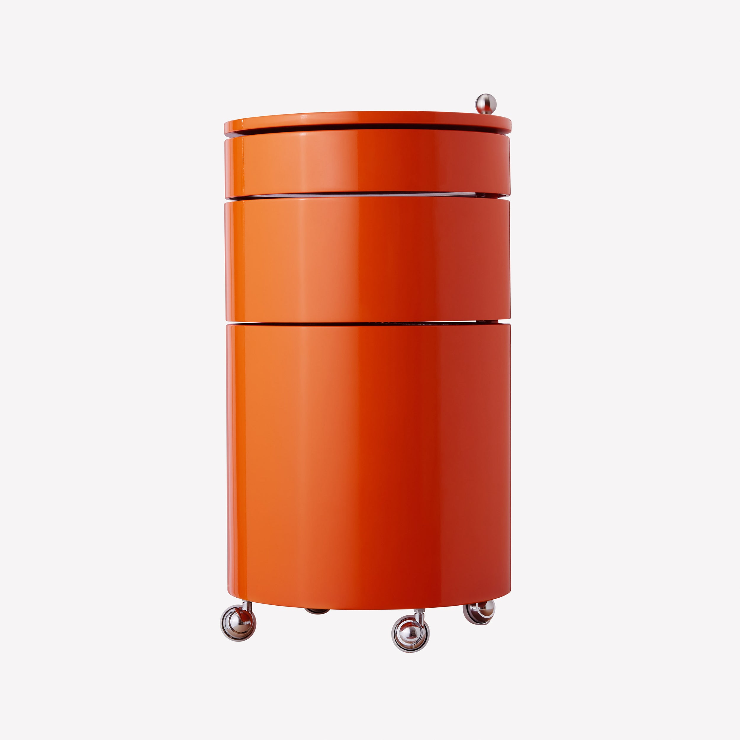 Barboy Rolling Bar Cart: Orange