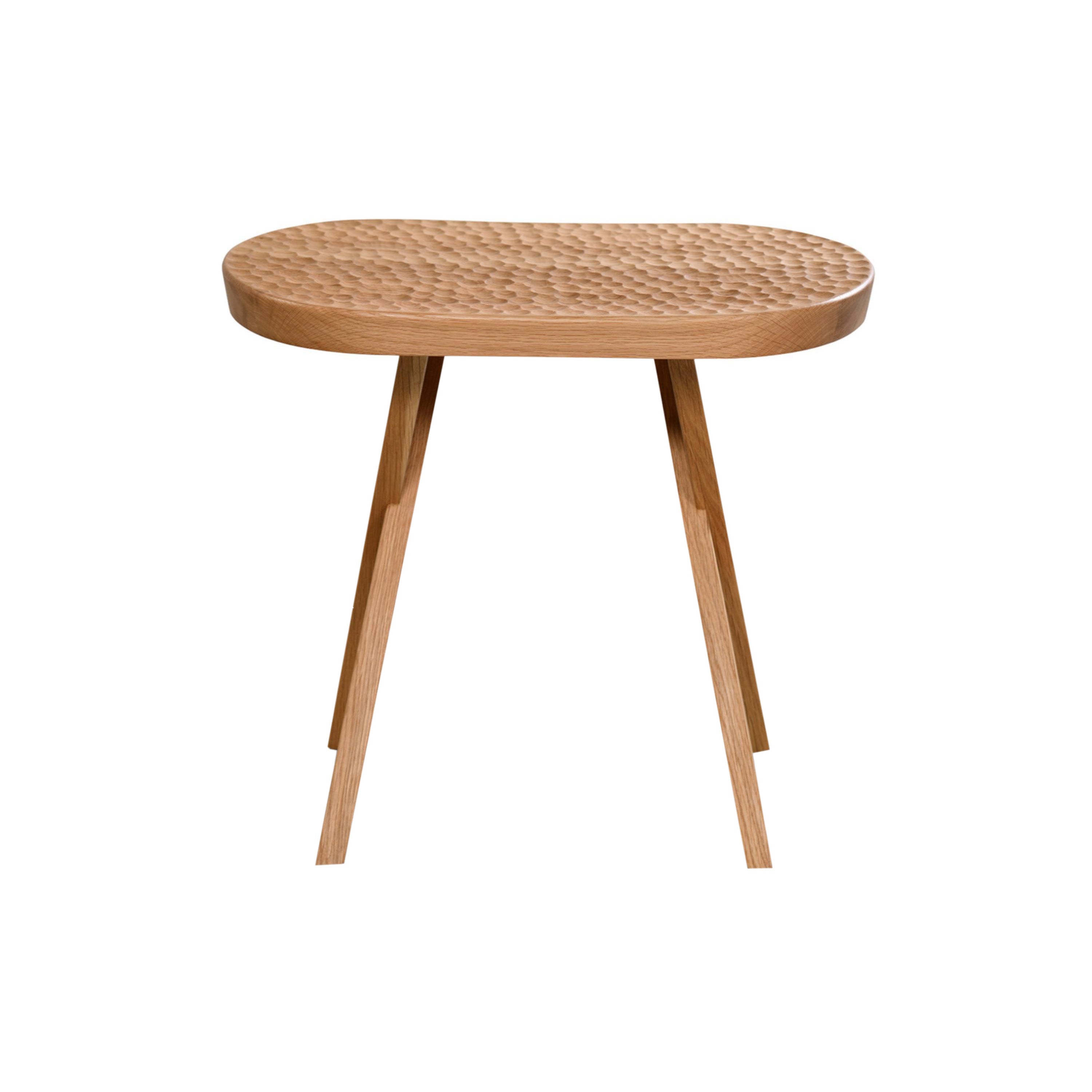 Touch Stool: Pill + Oiled Oak