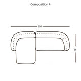 Vesta Modular Sofa: Configuration 4
