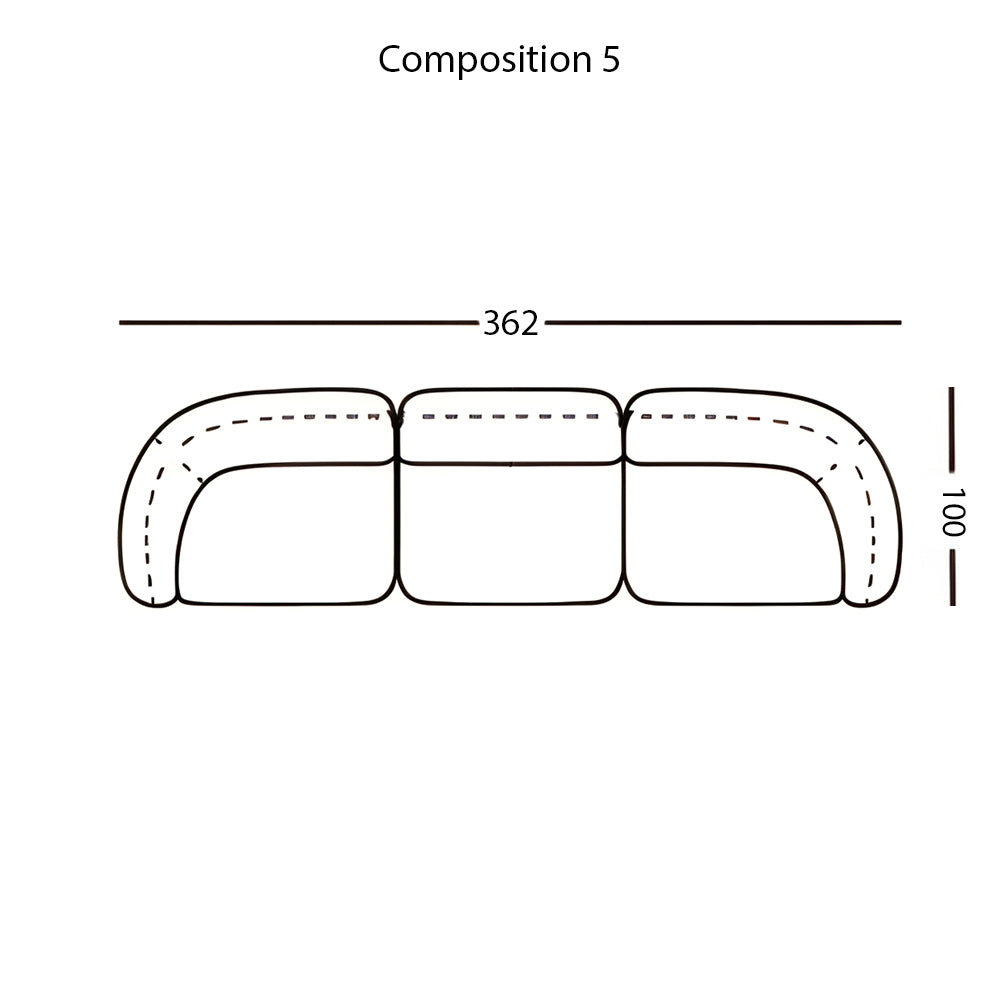 Vesta Modular Sofa: Configuration 5