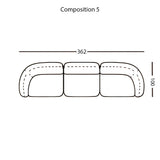 Vesta Modular Sofa: Configuration 5