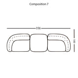 Vesta Modular Sofa: Configuration 7