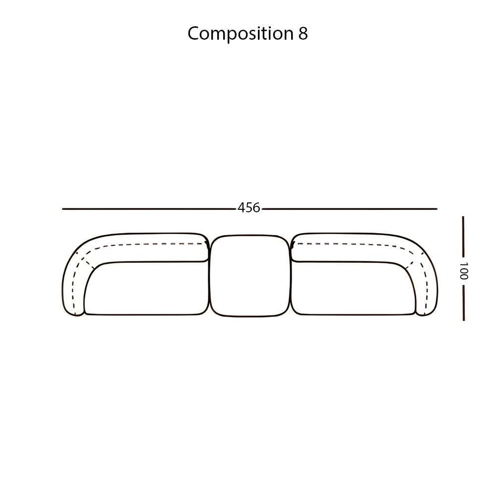 Vesta Modular Sofa: Configuration 8