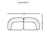Vesta Modular Sofa: Configuration 1
