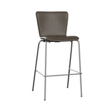 Vico Duo Bar + Counter Chair: Fully Upholstered + Bar + Chrome