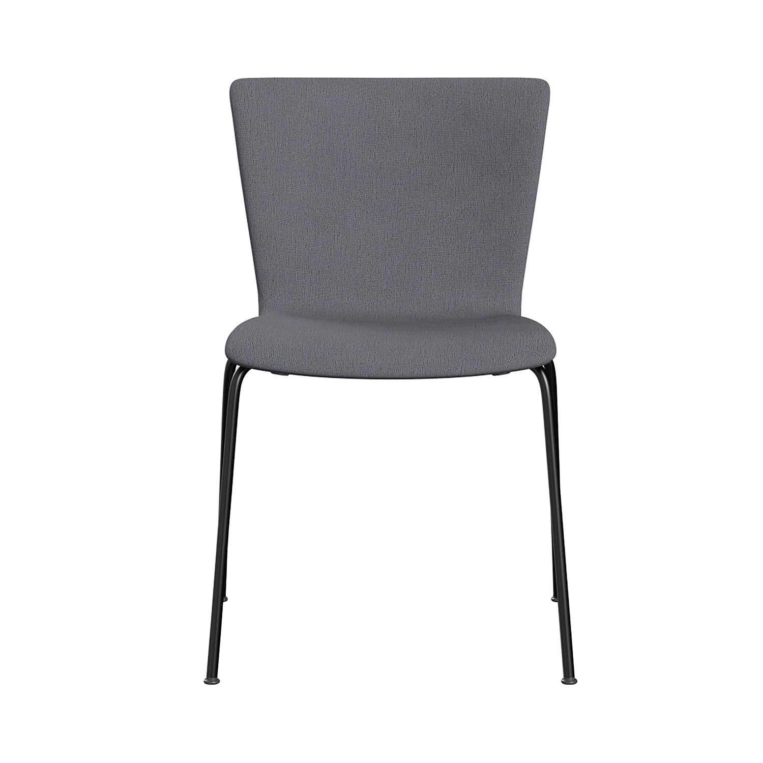 Vico Duo Chair: Fully Upholstered + Without Linking Device + Black