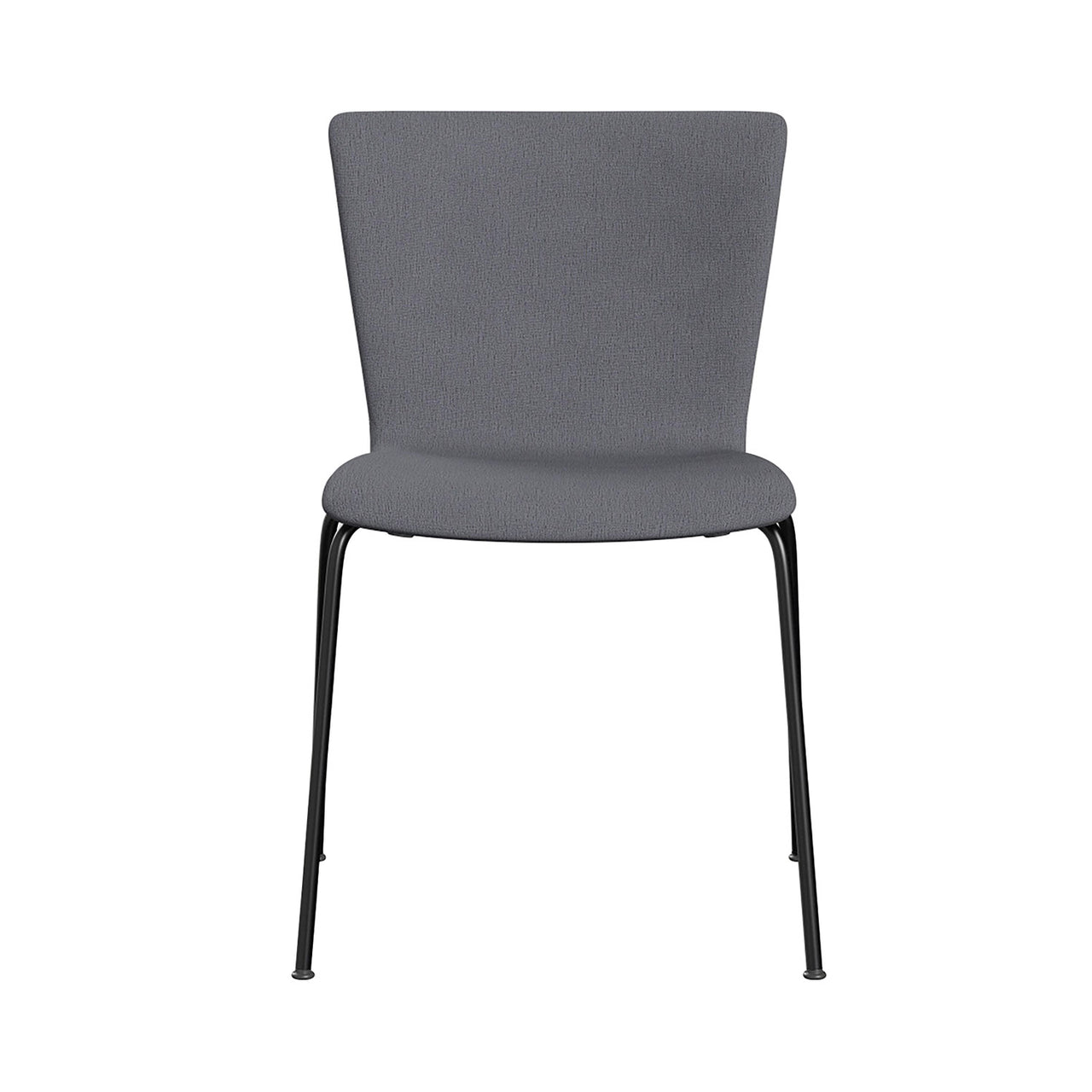 Vico Duo Chair: Fully Upholstered + Without Linking Device + Black