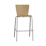 Vico Duo Stacking Bar + Counter Chair + Bar + Clear Lacquered Oak + Chrome