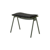 Ville AV46 Outdoor Stacking Footstool: Bronze Green + With Heritage Char Seat Pad
