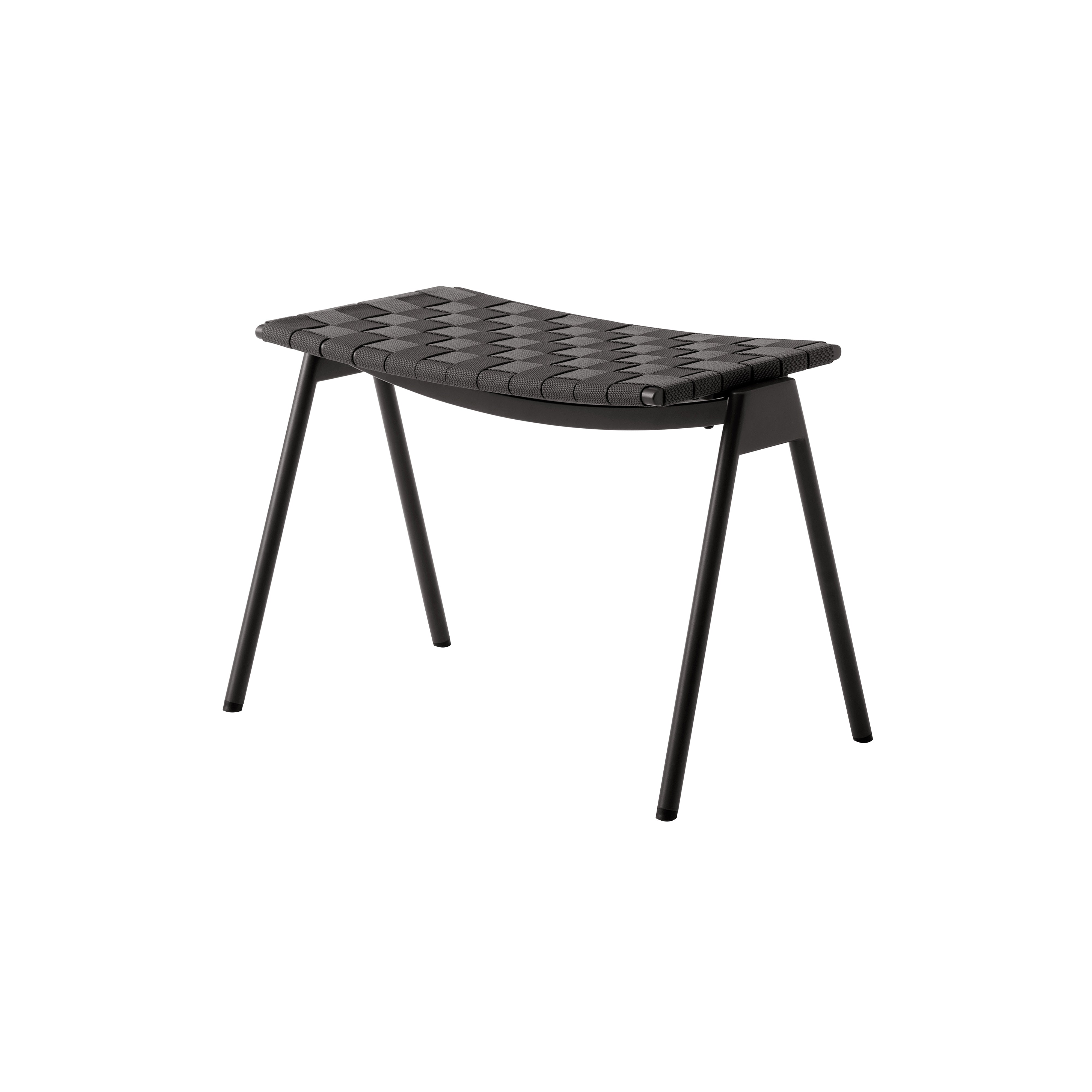 Ville AV46 Outdoor Stacking Footstool: Warm Black