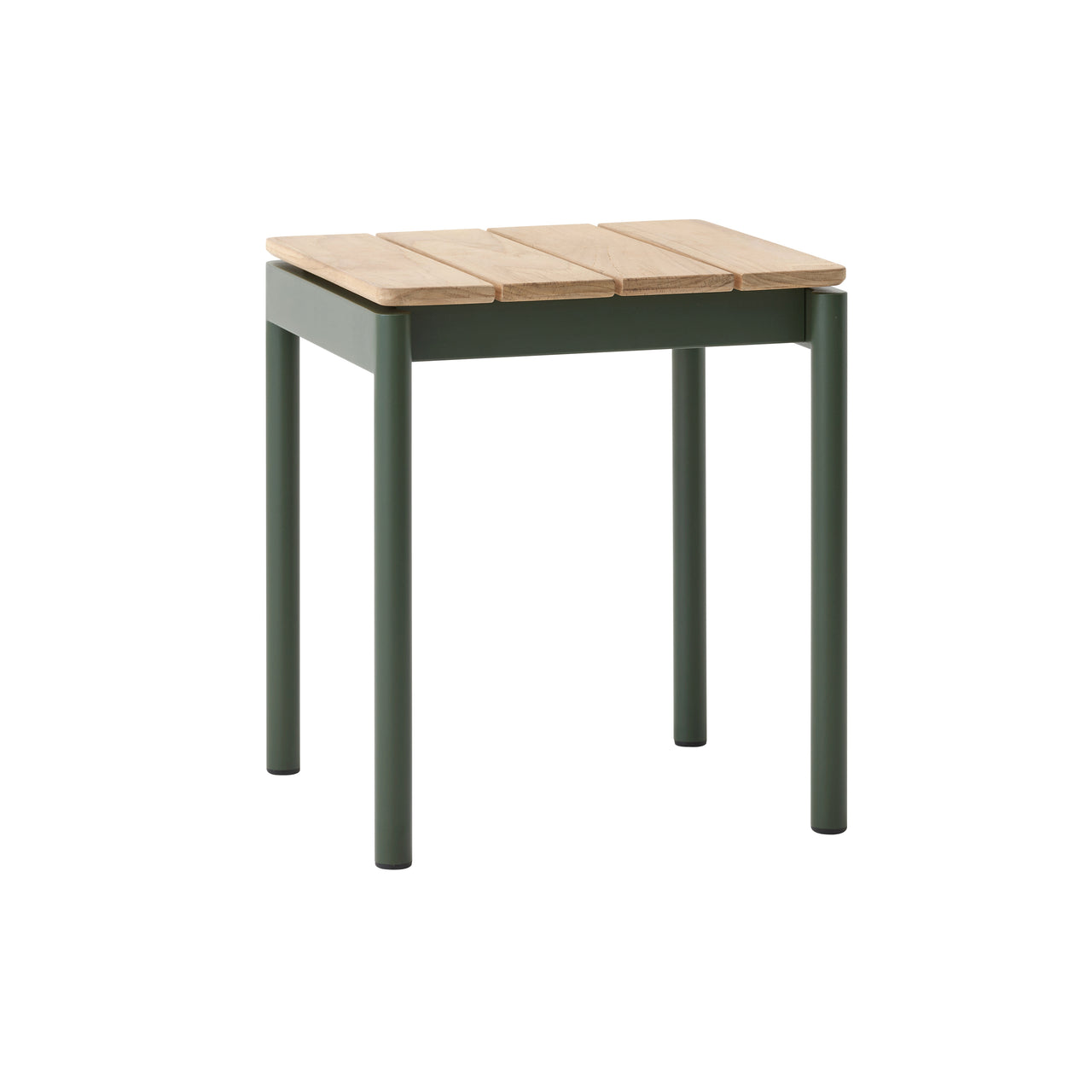 Ville AV47 Outdoor Stacking Footstool: Bronze Green + Without Seat Pad