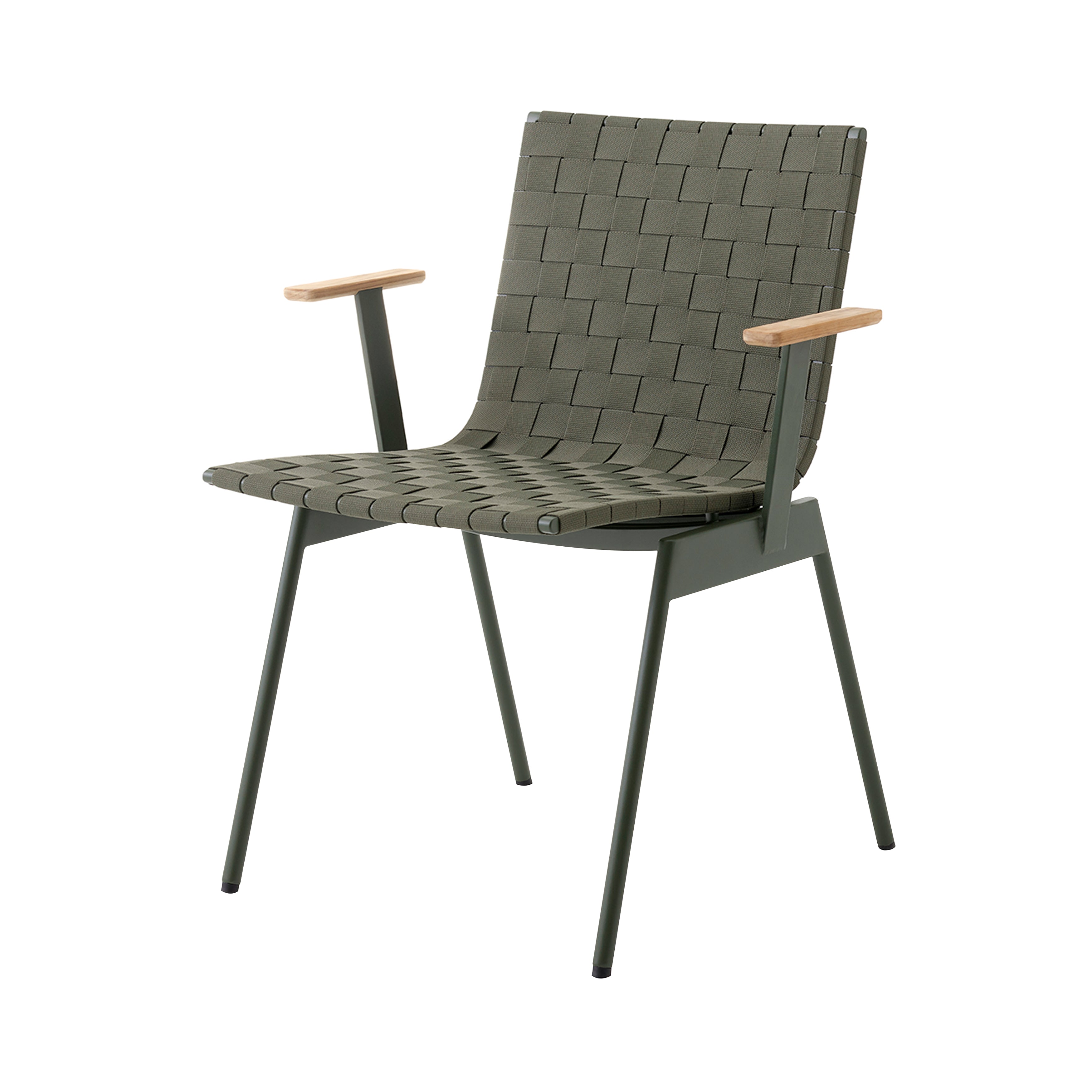 Ville AV34 Armchair: Outdoor + Bronze Green + Without Cushion