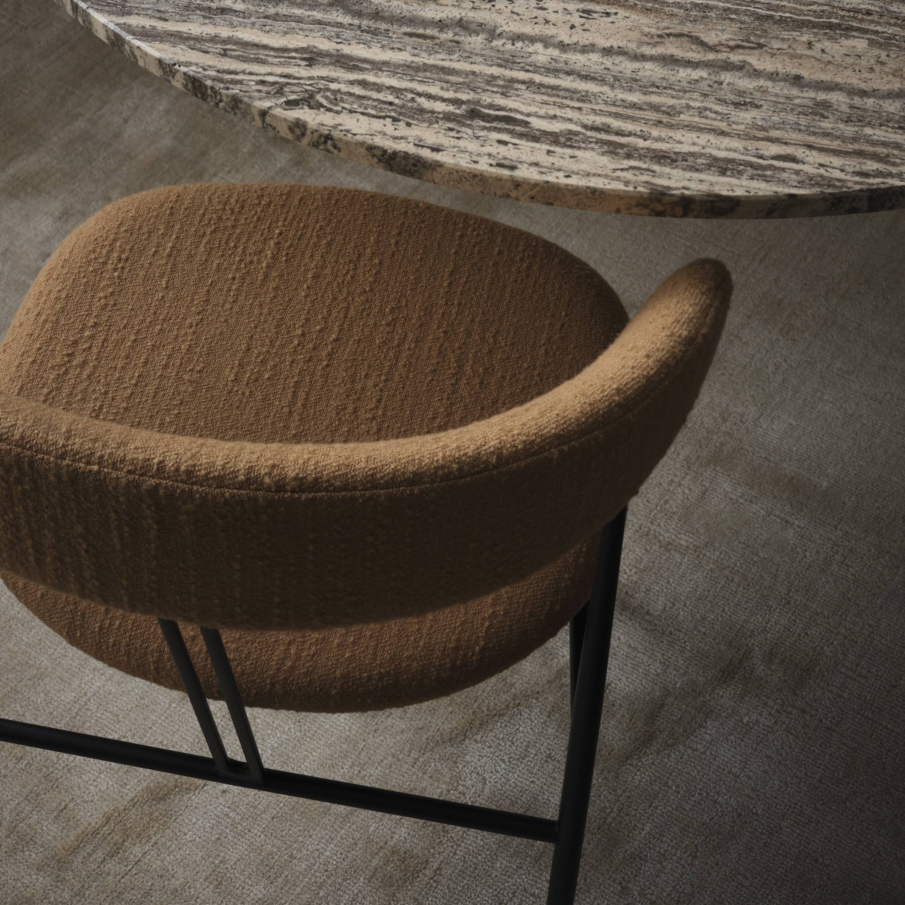 Violin Dining Chair: Fully Upholstered + LS