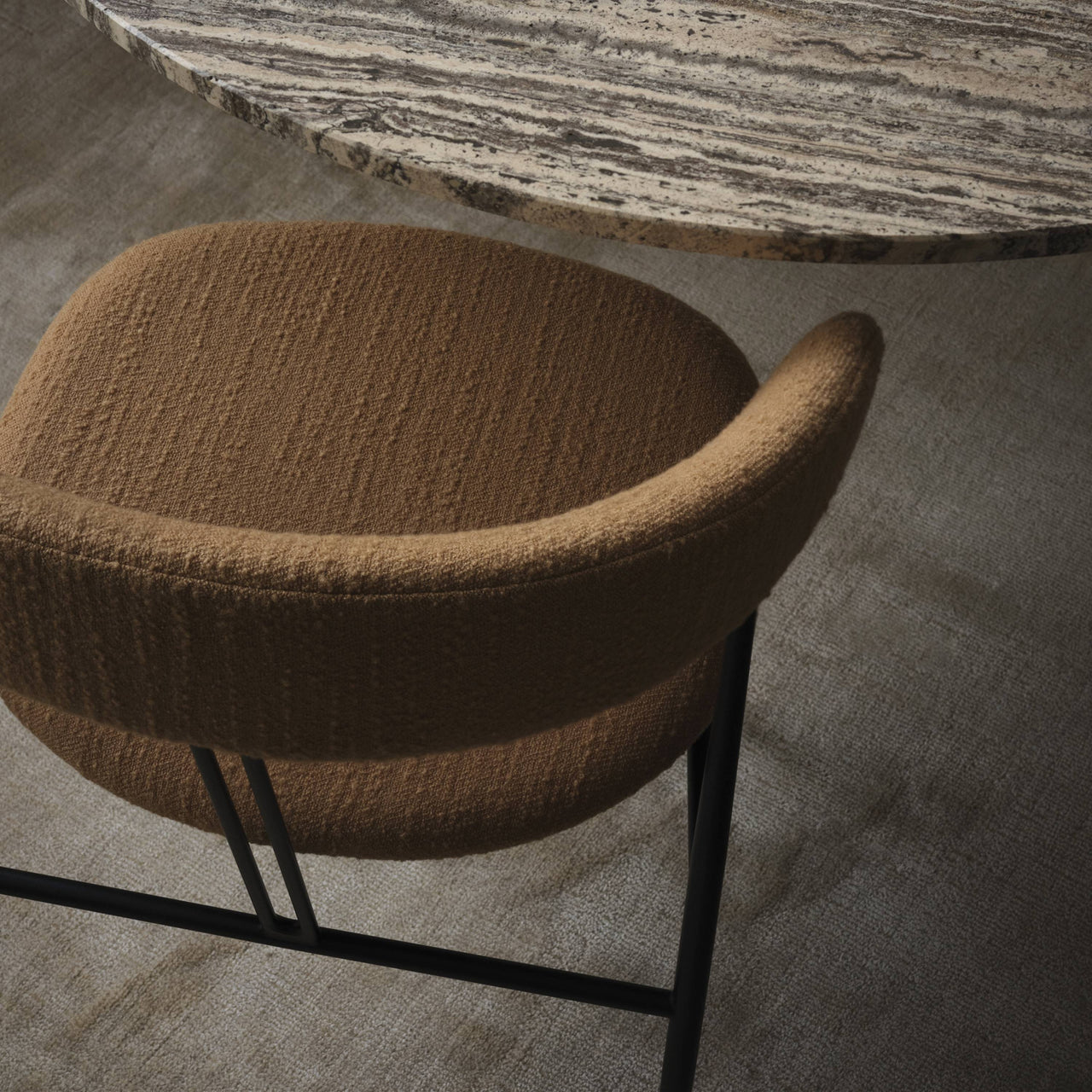 Violin Dining Chair: Fully Upholstered + LS