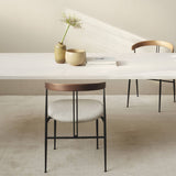 Violin Dining Chair: Seat Upholstered + LS
