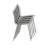Visu Chair: Tube Base with Linking Device + Upholstered