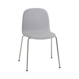 Visu Chair: Tube Base with Linking Device + Upholstered + Chrome
