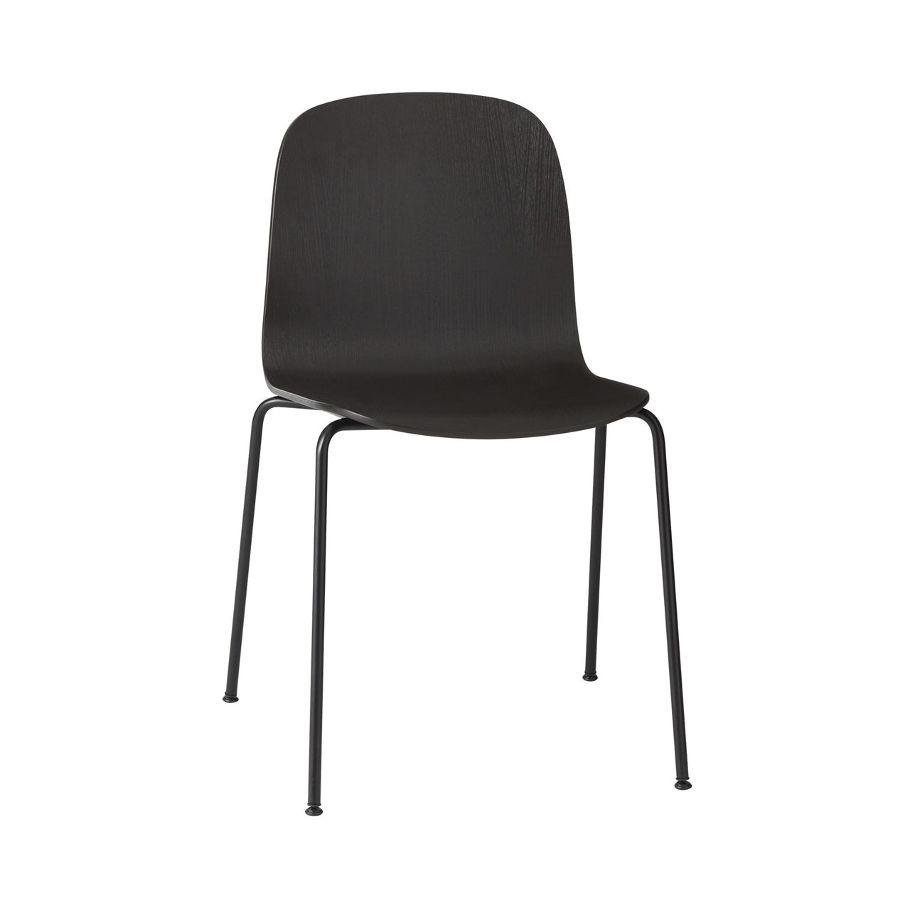 Visu Chair: Tube Base with Linking Device + Black
