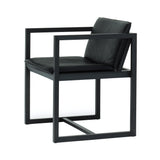 Ren Chair: Black Oak + Black Leather